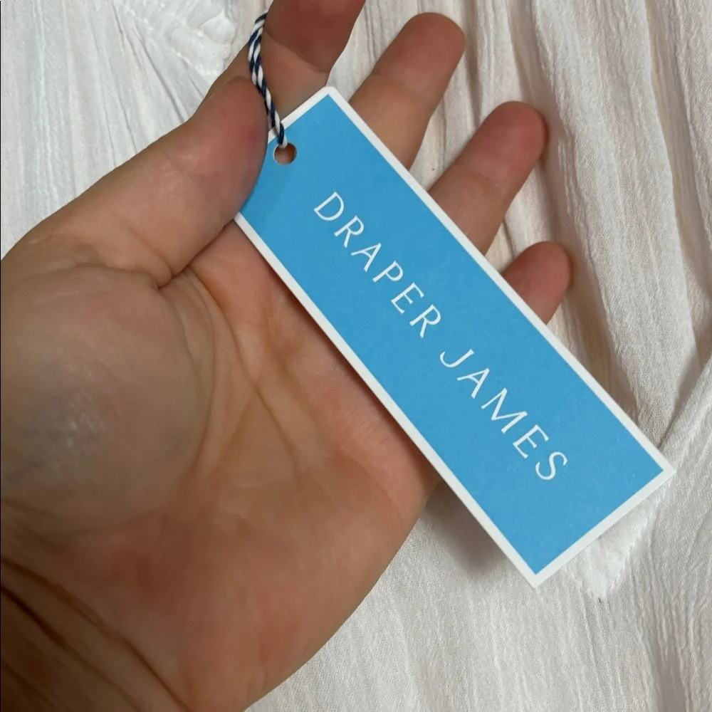 NWT Draper James white Rick rack detail dress 1x‎